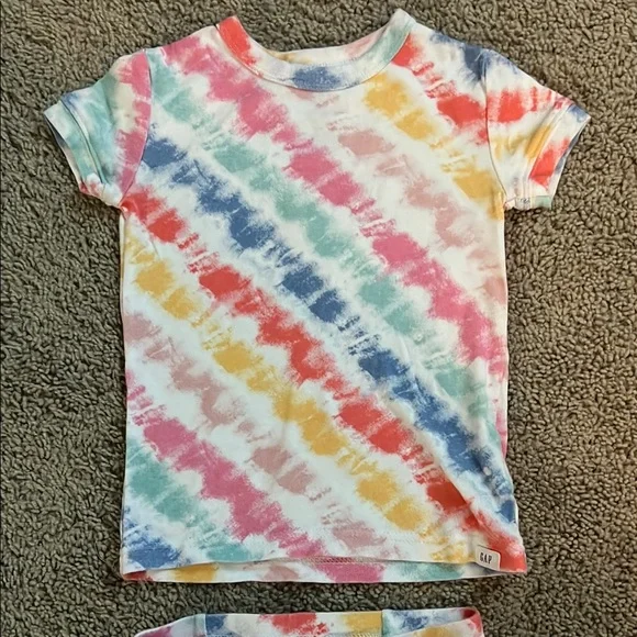 Gap-Colorful Tie-Dye Kids Pajama Set - Picture 2 of 4